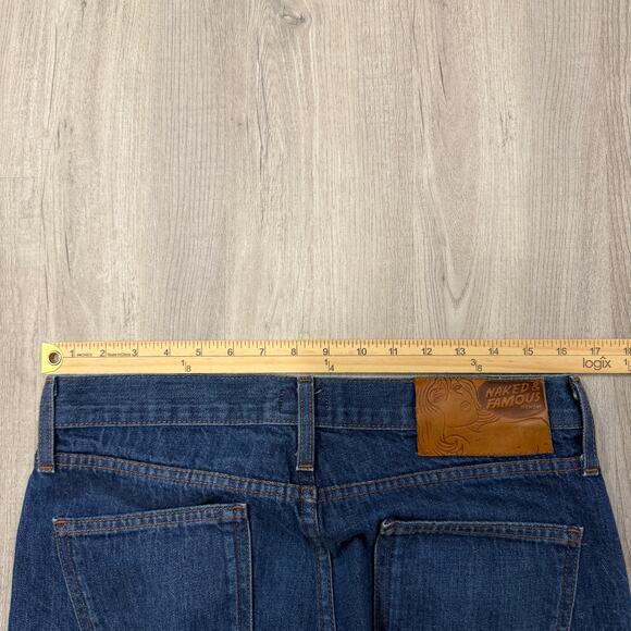 Naked & Famous Skinny Guy Natural Indigo Selvedge Jeans Men's 33 (Fits 33x33) - Picture 10 of 13
